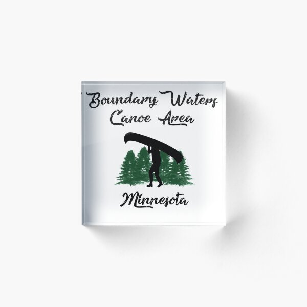 BWCA - Boundary Waters Canoe Area Minnesota Design Acrylic Block