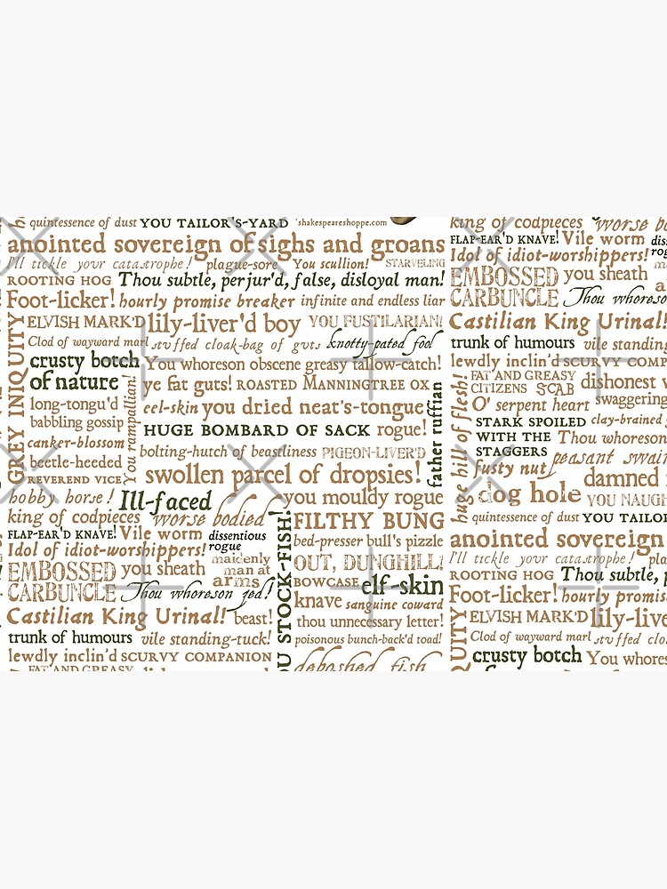 Shakespeare's Insults Collection - Revised Edition (by incognita) by incognitagal