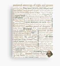 Shakespeare's Insults Collection - Revised Edition (by incognita) Metal Print