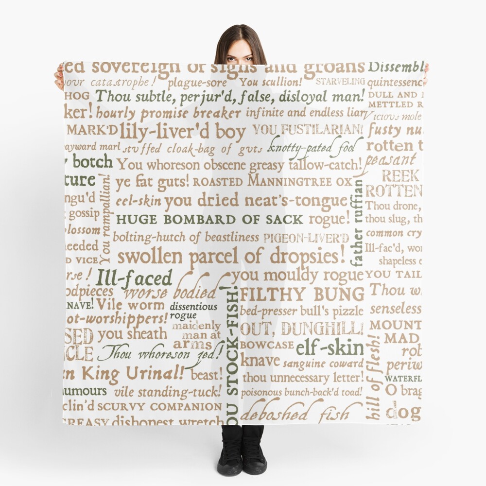 Shakespeare's Insults Collection - Revised Edition (by incognita) Scarf