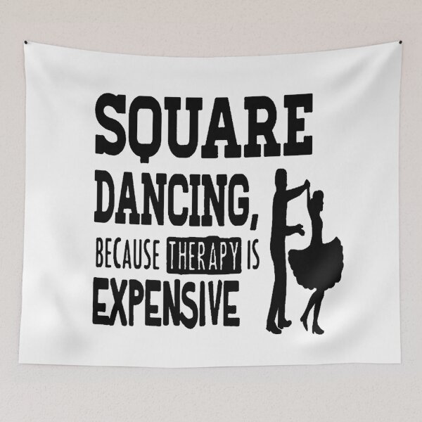 Item preview, SQD Therapy Black designed and sold by Square Dancing Gifts & Merchandise.