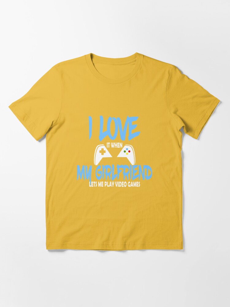 gaming t-shirt design. gaming t shirt design. game design. game t shirt  design.games t shirt design. I Love It When My Girlfriend Lets Me Play  Video Games 20960270 Vector Art at Vecteezy