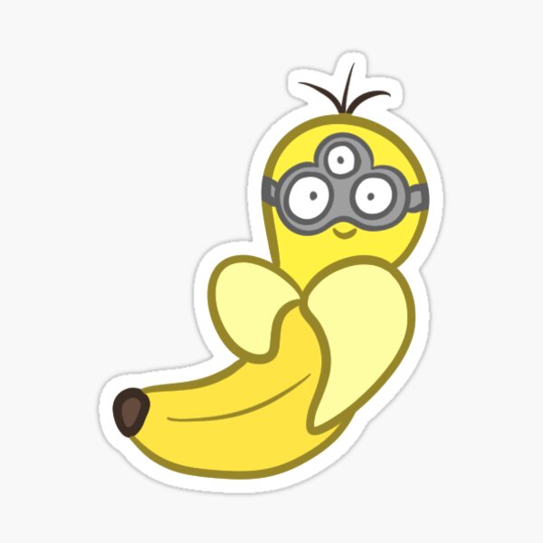 Minion Banana Stickers Redbubble