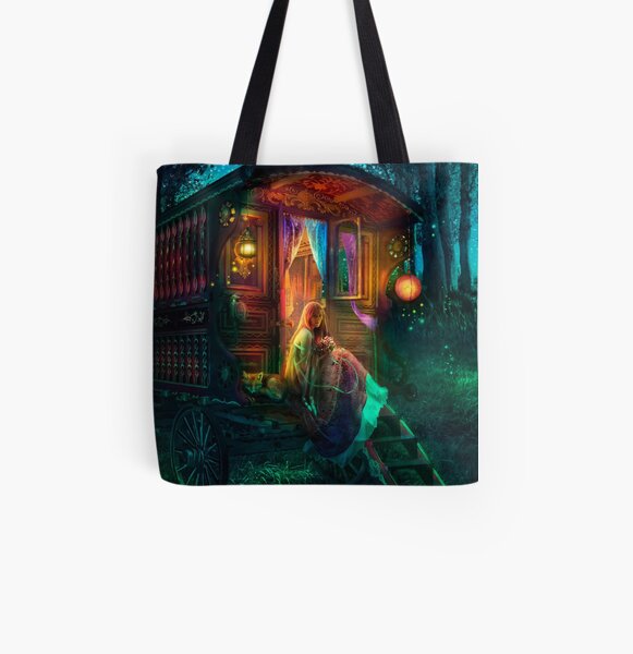 Gypsy Firefly All Over Print Tote Bag