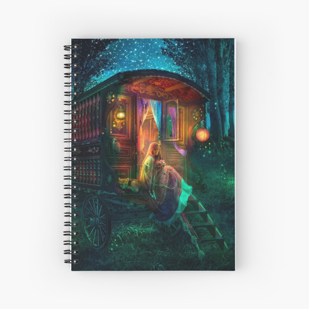Gypsy Firefly Spiral Notebook