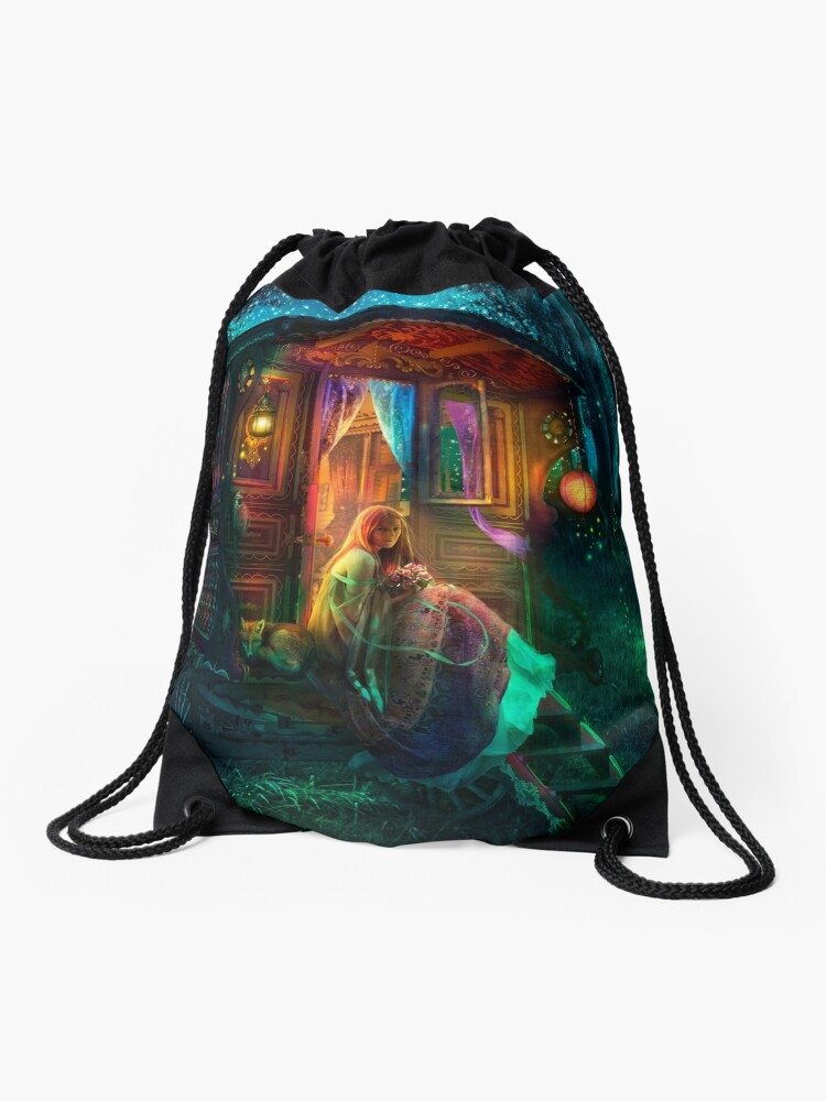 Drawstring Bag, Gypsy Firefly designed and sold by Aimee Stewart
