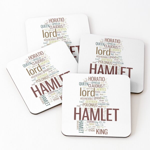 Hamlet Word Play Coasters (Set of 4)