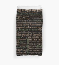 Shakespeare Beleidigungen dunkel - überarbeitete Ausgabe (von incognita) Bettbezug