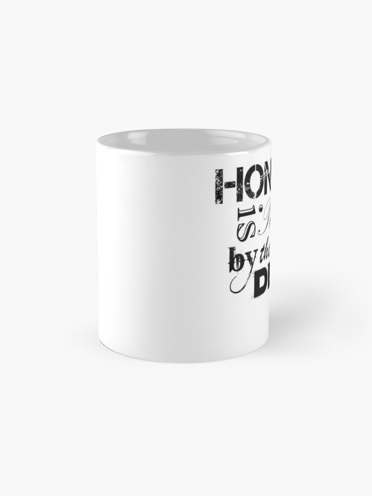 Alternate view of Marlowe Hero & Leander Honour Quote (Black & White Version) Coffee Mug