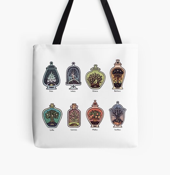 The Wheel of the Year All Over Print Tote Bag