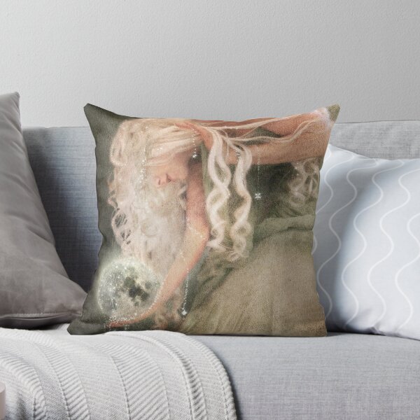 Sister Moon Throw Pillow