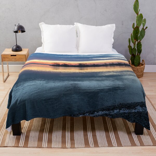 Item preview, Layered Lakeside Sunrise with a Fringe of Ice designed and sold by Georgia Mizuleva.