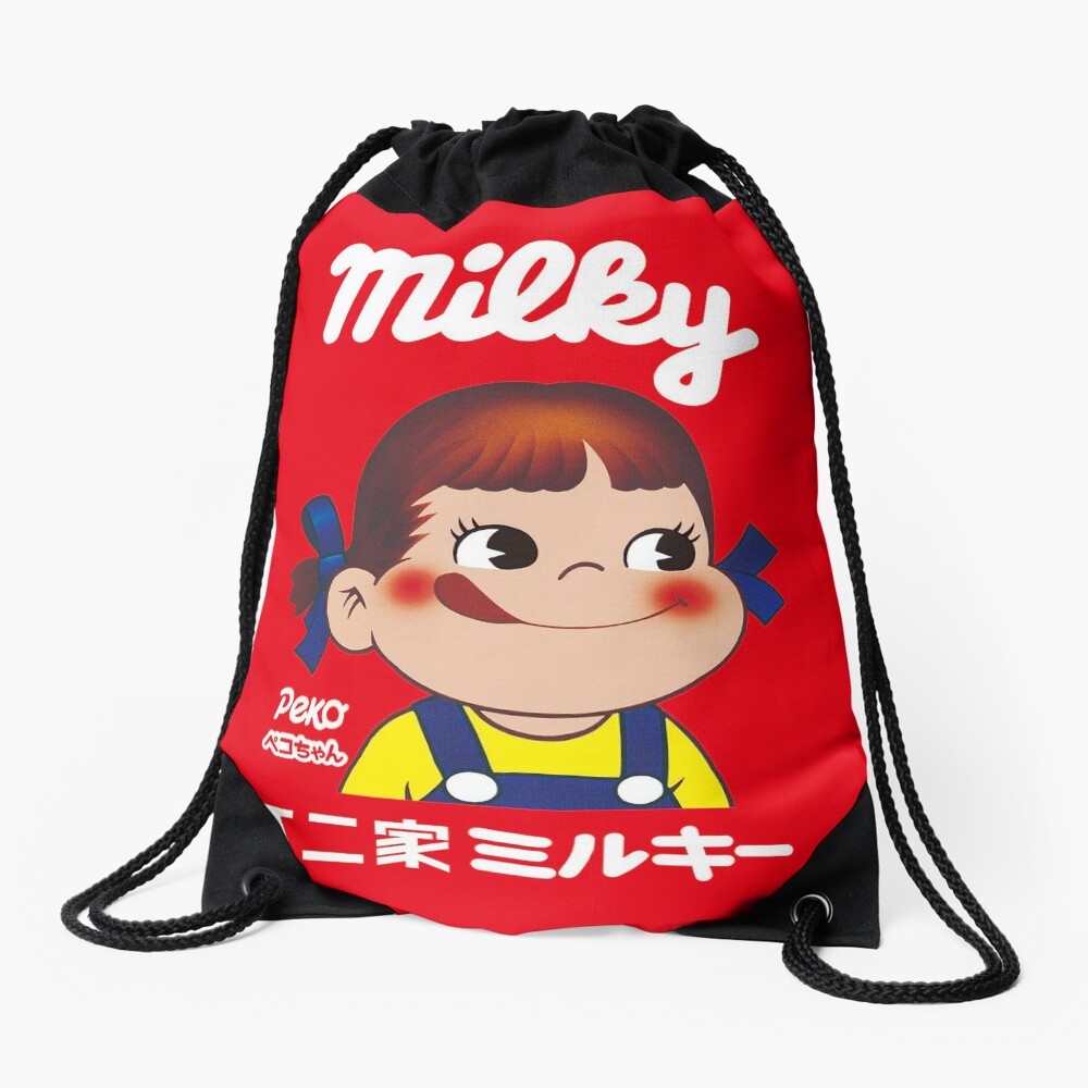 Milky Peko-chan Drawstring Bag