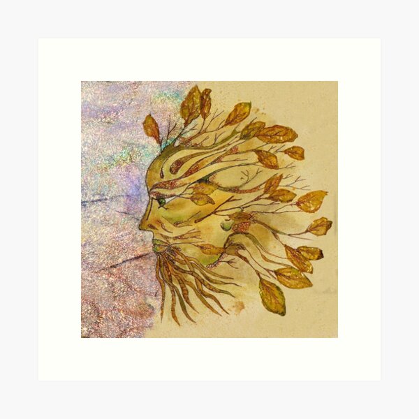 The Green Man in Autumn Art Print