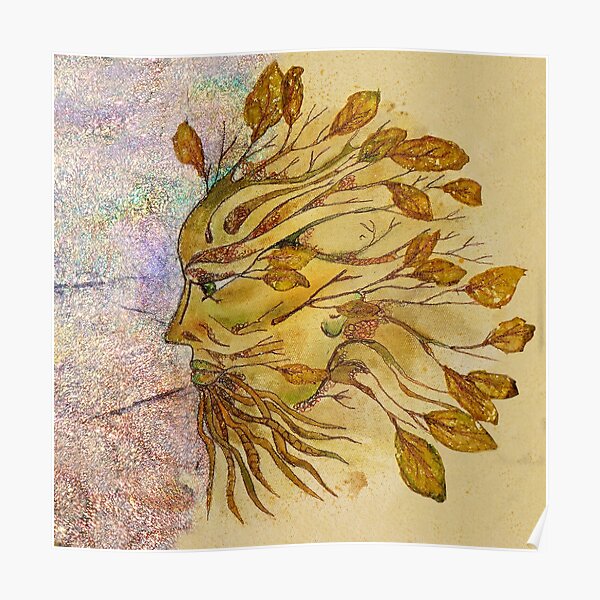 The Green Man in Autumn Poster