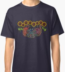 Cats With Sunflowers Classic T-Shirt