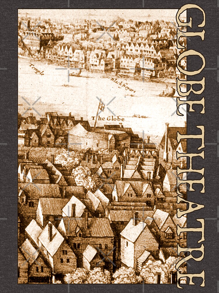 Thumbnail 7 of 7, Essential T-Shirt, Hollar's Globe Theatre Longview London designed and sold by Styled Vintage.