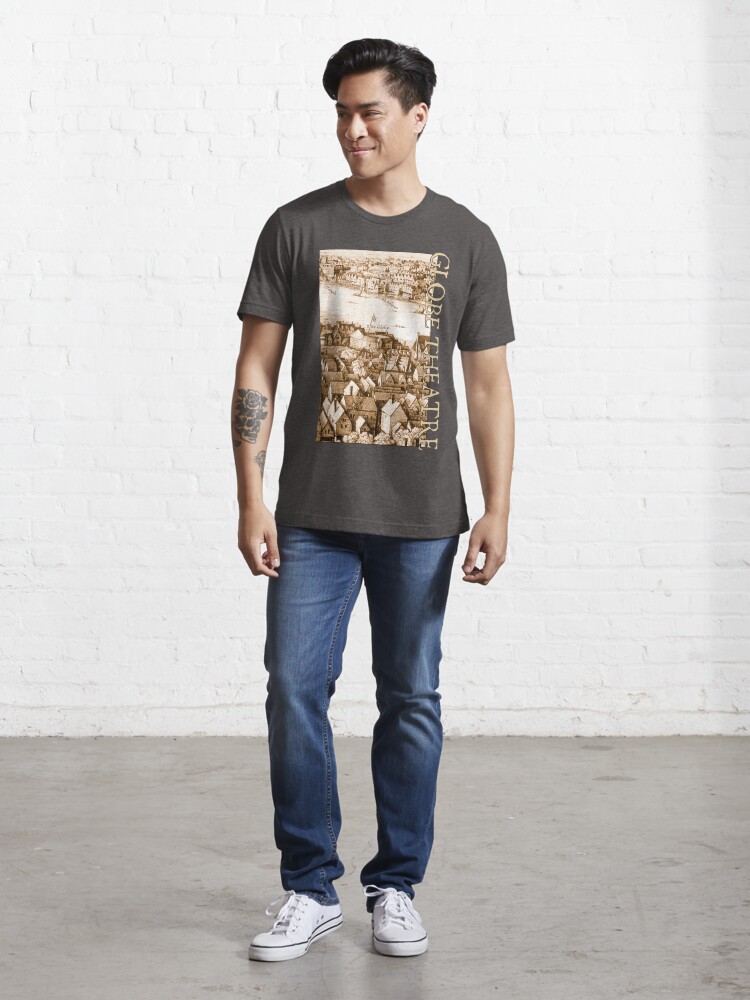 Thumbnail 5 of 7, Essential T-Shirt, Hollar's Globe Theatre Longview London designed and sold by Styled Vintage.