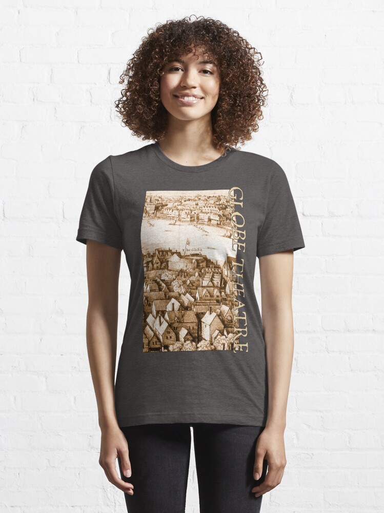 Thumbnail 6 of 7, Essential T-Shirt, Hollar's Globe Theatre Longview London designed and sold by Styled Vintage.