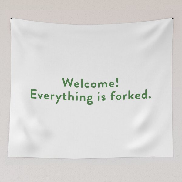 Item preview, Welcome! Everything is Forked. (Gr) designed and sold by KingPagla.
