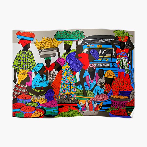 African marketplace 2 Poster