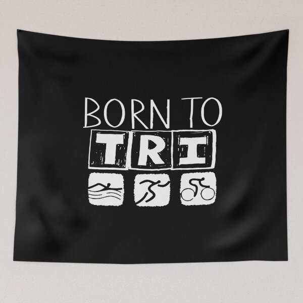 Item preview, Born To Tri -  Swim,Bike,Run Triathlete designed and sold by SmartStyle.
