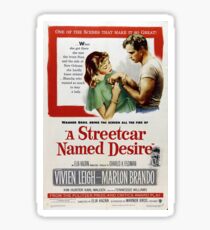 Classic Movie Poster - A Streetcar Named Desire Sticker