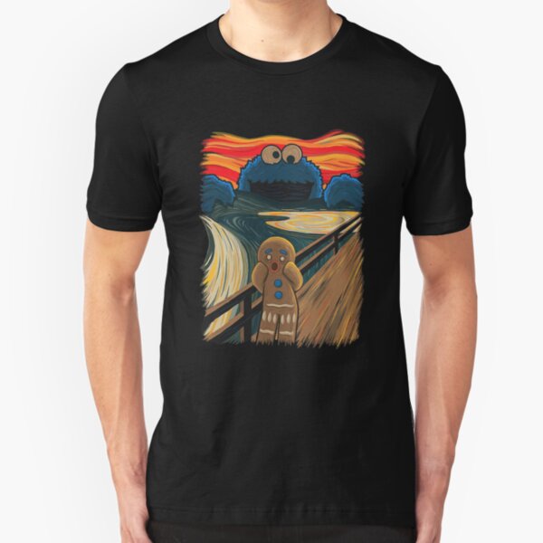 Gingerbread The scream gingerbread man Slim Fit T-Shirt