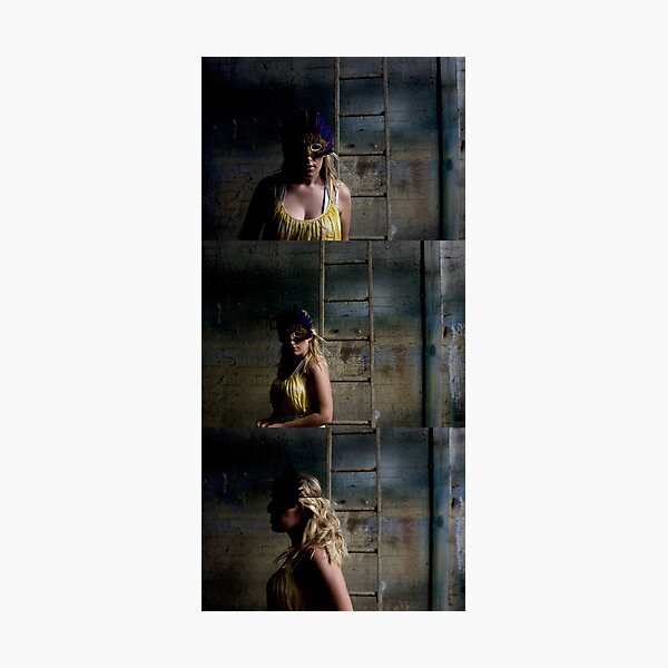 I can't help you if you need me to remove the mask Photographic Print