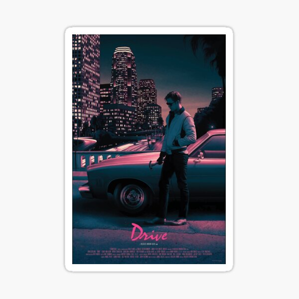 Drive movie poster Sticker