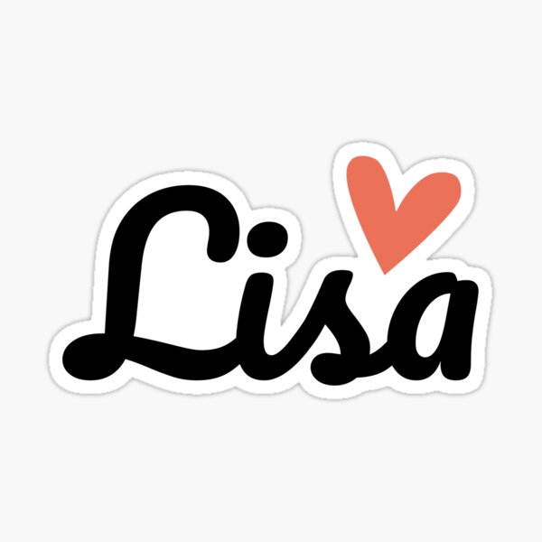 Lisa Name Stickers Redbubble