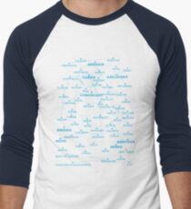 Camiseta ¾ bicolor para hombre Mapa de estrellas de ciencia ficción