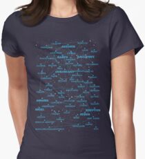 Sci-fi Star map Tailliertes T-Shirt für Frauen