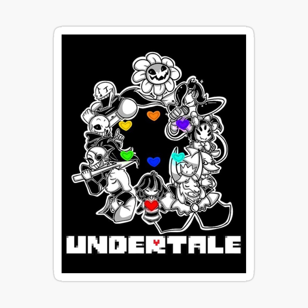 Undertale All Characters Spiral Notebook By Naniev Redbubble