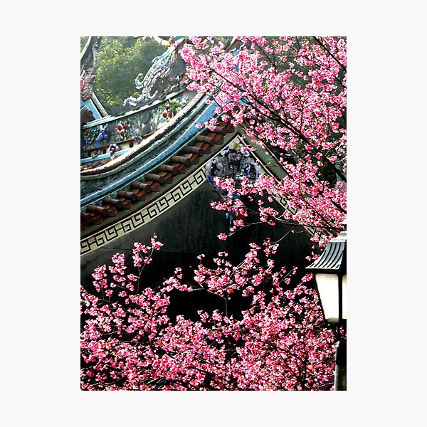 Item preview, Plum Blossom and Temple designed and sold by Digby.