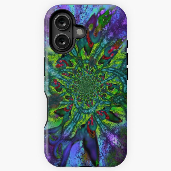 Purple fusion sharks iPhone Tough Case