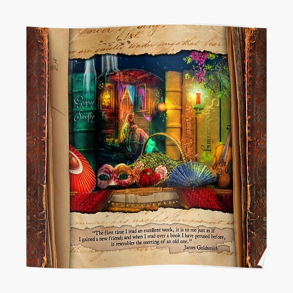 The Curious Library Calendar - March Poster