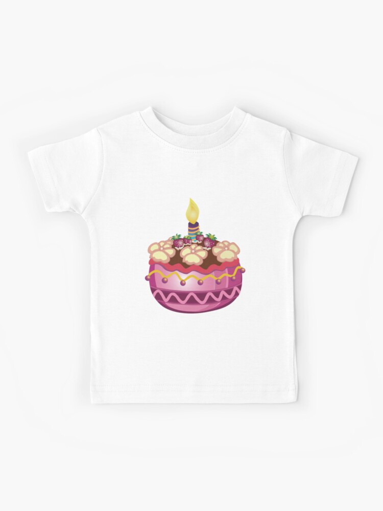 T Shirt Enfant Bon Anniversaire Gateau Au Chocolat Par Julia2julia Redbubble
