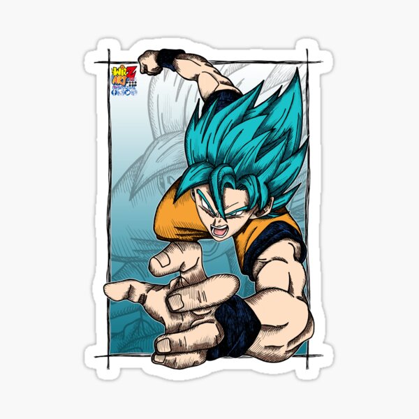 Goku SSJ Blue - Full Body Sticker by Quinjao