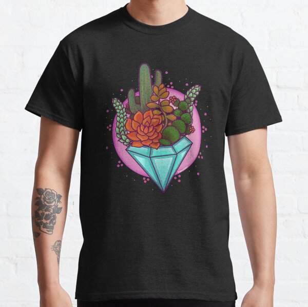 Diamonds and Succulents Classic T-Shirt