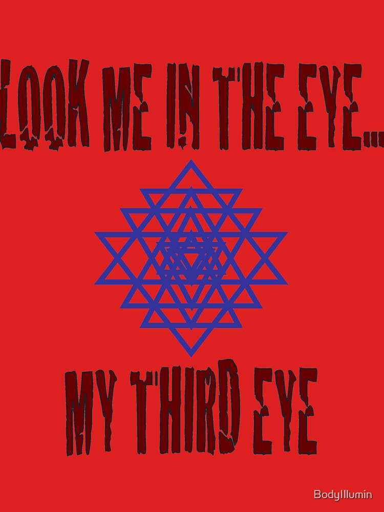 Thumbnail 7 of 7, Essential T-Shirt, Third Eye - Look me in the eye... my third eye designed and sold by BodyIllumin.