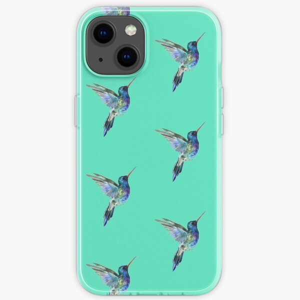 Watercolor hummingbird iPhone Soft Case