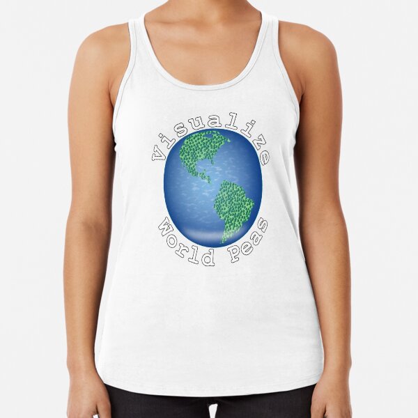 Visualize World Peas Racerback Tank Top
