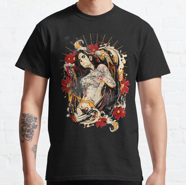 Cinco de Mayo Mexican Tattoo Pin-up Retro Vintage Day of The Dead Classic T-Shirt