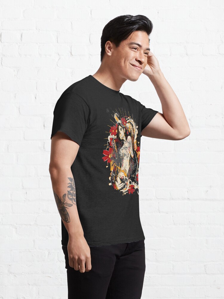 Alternate view of Cinco de Mayo Mexican Tattoo Pin-up Retro Vintage Day of The Dead Classic T-Shirt