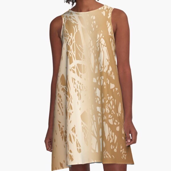 Forests of Gold A-Line Dress