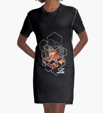 Bruce Lee Poligonal T-Shirt Kleid