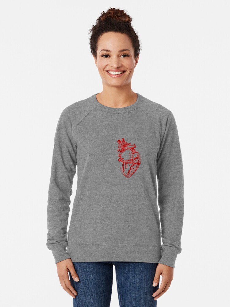 anatomical heart sweatshirt