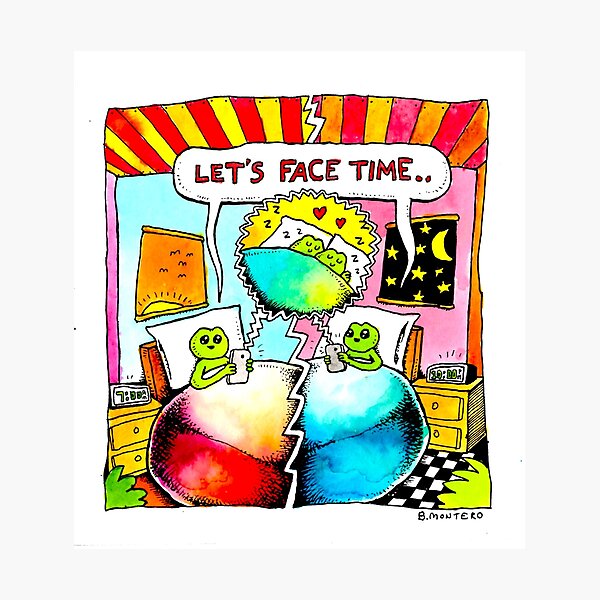 Let's Facetime Photographic Print