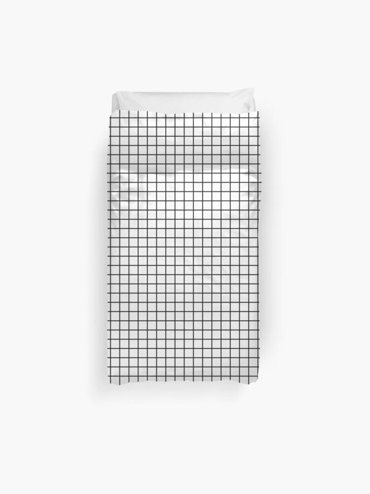 Grid Duvet Cover By Un Pleasant Redbubble